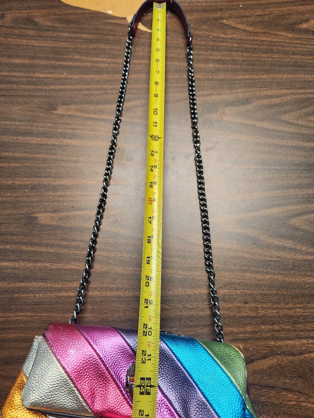 Kurt Geiger Metallic Rainbow Bag Read Description - Picture 8 of 16